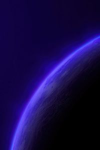 1242x2688 Purple Planet Space 4k