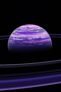 Purple Planet World 4k (1242x2668) Resolution Wallpaper