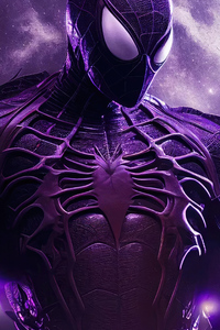Purple Spidey Venom 4k (320x480) Resolution Wallpaper