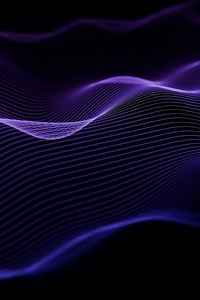 Purple Waves Light Abstract (320x480) Resolution Wallpaper