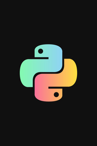 Python Logo 4k (640x960) Resolution Wallpaper