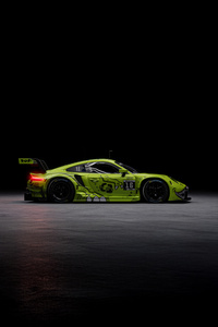 Quadrant Themed Fluro Rexy Porsche 911 Rsr 19 Sprint (1125x2436) Resolution Wallpaper