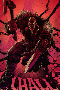 640x960 Ragnar Lothbrok Assassins Creed Valhalla 4k Artwork