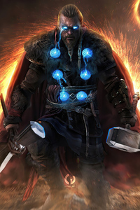 Ragnar Lothbrok Assassins Creed Valhalla Game (240x320) Resolution Wallpaper