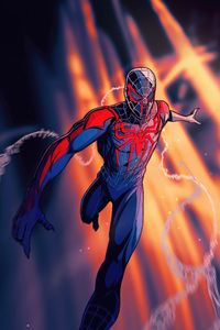 Raimiverse Spider Man 2099 (1280x2120) Resolution Wallpaper