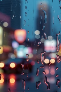 480x854 Rain Drops Window 4k