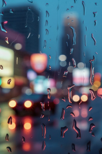 Rain Drops Window 4k (240x400) Resolution Wallpaper