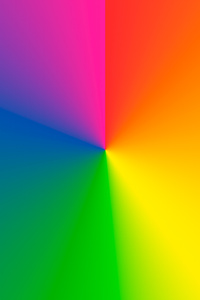 Rainbow Gradient Circle (240x320) Resolution Wallpaper