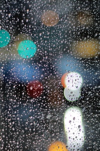 Rainy Day Drops On Glass Lights Bokeh 5k (720x1280) Resolution Wallpaper