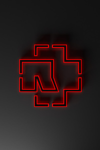 Rammstein Logo (1280x2120) Resolution Wallpaper
