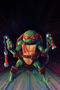 Raphael Teenage Mutant Ninja Turtles 4k (640x1136) Resolution Wallpaper