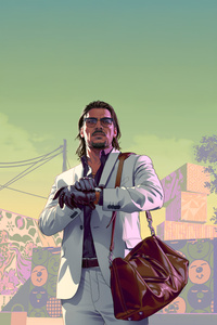 Raul Bautista In Gta 6 (640x960) Resolution Wallpaper