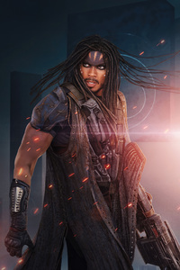 Ray Fisher As Darrian Bloodaxe In Rebel Moon Part One A Child Of Fire (1440x2960) Resolution Wallpaper