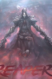 Reaper Overwatch (1125x2436) Resolution Wallpaper