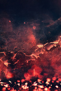 Red Abstract Fire Texture 5k