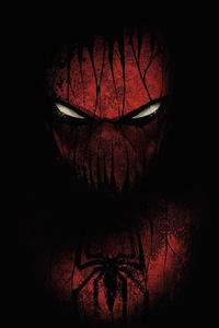 Red Black Spiderman (1280x2120) Resolution Wallpaper