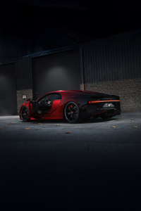 Red Bugatti Chiron 4k (320x480) Resolution Wallpaper