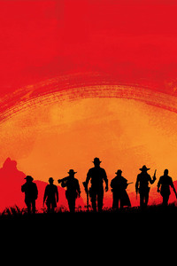 Rockstar Red Dead 3 Teaser Art (320x568) Resolution Wallpaper