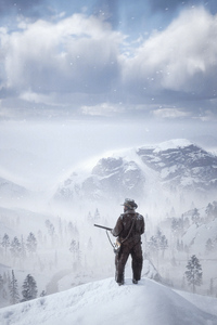240x320 Red Dead Redemption 2 The Bounty Hunter 4k