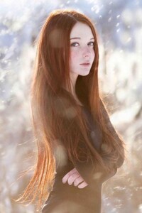 Red Head Long Hair Girl