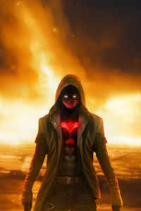 Red Hood Commanding Presence (1125x2436) Resolution Wallpaper