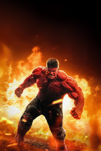 Red Hulk Reign (1080x1920) Resolution Wallpaper