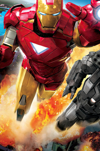 Red Iron Man 4k (1125x2436) Resolution Wallpaper