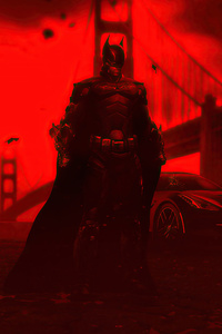 1440x2960 Red Is The New Colour Batman