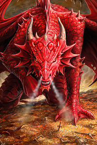 Red Liar Dragon 4k