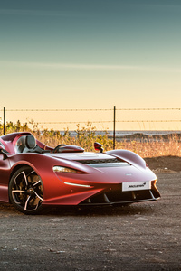 Red McLaren Elva 2021 (320x568) Resolution Wallpaper