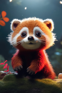 Red Panda Cute (1280x2120) Resolution Wallpaper