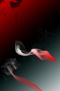 Red Smoke Digital Art 4k