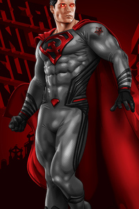 Red Superman 4k (540x960) Resolution Wallpaper