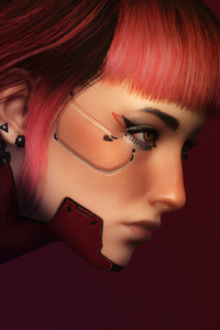Red V Cyberpunk 2077 (640x960) Resolution Wallpaper