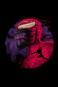 Red Venom Dark 4k (240x320) Resolution Wallpaper