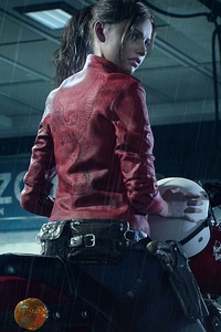 Resident Evil 2 2019 Claire Redfield Harley Davidson (1080x1920) Resolution Wallpaper