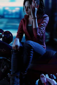 Resident Evil 2 Claire Redfield 5k (1440x2560) Resolution Wallpaper