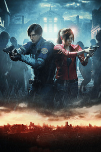 Resident Evil 2 Official Art 2019 (480x800) Resolution Wallpaper