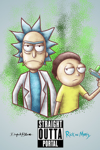 Rick And Morty Gig 4k (1125x2436) Resolution Wallpaper