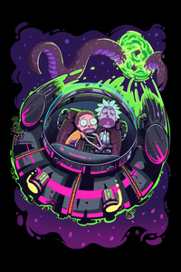360x640 Rick And Morty Out Of Control 4k