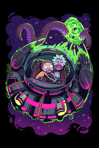 Rick And Morty Out Of Control 4k (540x960) Resolution Wallpaper