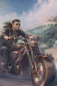 Ride With The Wolf (480x854) Resolution Wallpaper