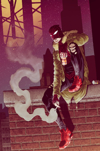 Riot Spiderman (480x800) Resolution Wallpaper