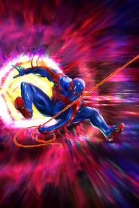 Rise Of The Future Spider Man 2099 (720x1280) Resolution Wallpaper