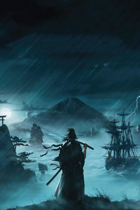 Rise Of The Ronin (480x800) Resolution Wallpaper