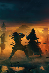 Rise Of The Ronin Game (480x854) Resolution Wallpaper
