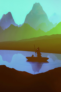 River Trek (640x1136) Resolution Wallpaper