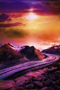 Road To Nature 5k (240x400) Resolution Wallpaper