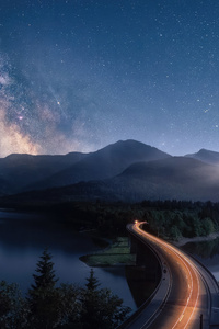 Road To The Morning Way 4k (480x800) Resolution Wallpaper