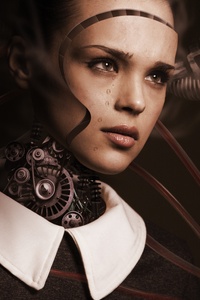 Robot Woman Artificial Intelligence Technology Robotics Girl (640x960) Resolution Wallpaper